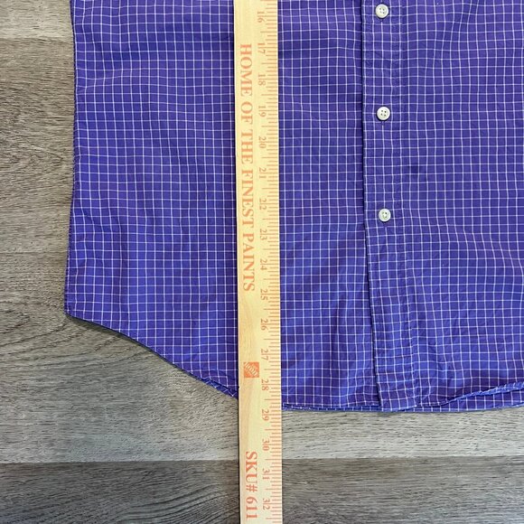 Ralph Laurens Men's M Purple Check Pattern Long Sleeve Button Down Shirt‎ - Picture 4 of 7